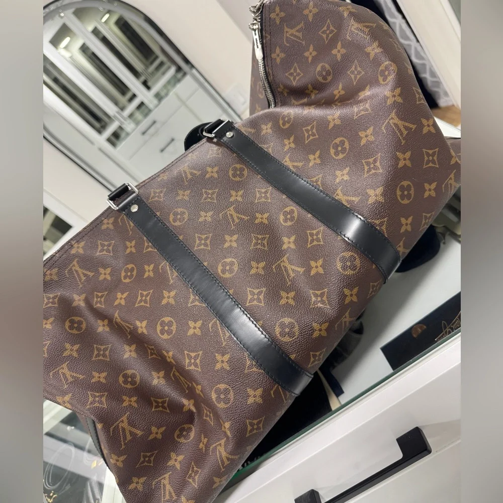 Louis Vuitton Brown Monogram Keepall Duffel Bag